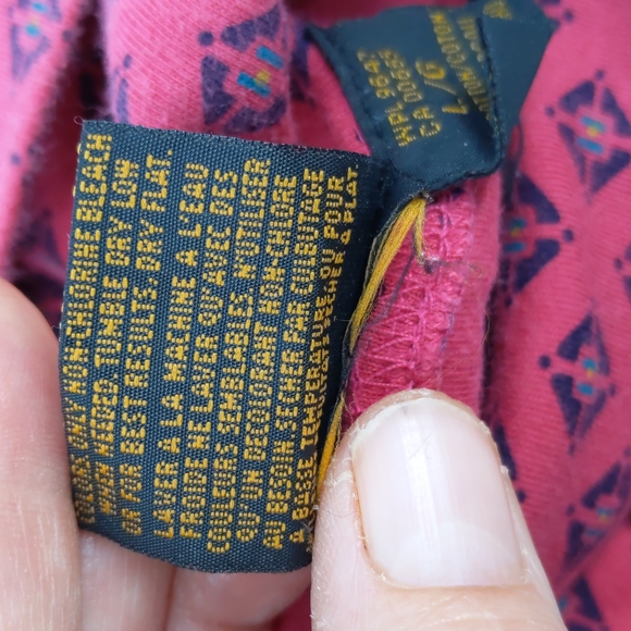 Vintage 90s Eddie Bauer Turtleneck Shirt Long Sleeve Pink Cotton Size Large - Picture 5 of 6